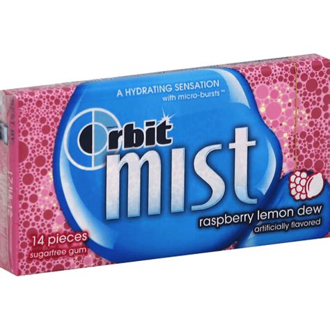 Orbit Mist Gum. Sugarfree, Raspberry Lemon Dew | Chewing Gum | Foodtown