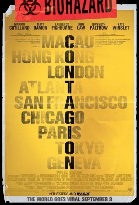 Contagion Movie Poster (#1 of 8) - IMP Awards