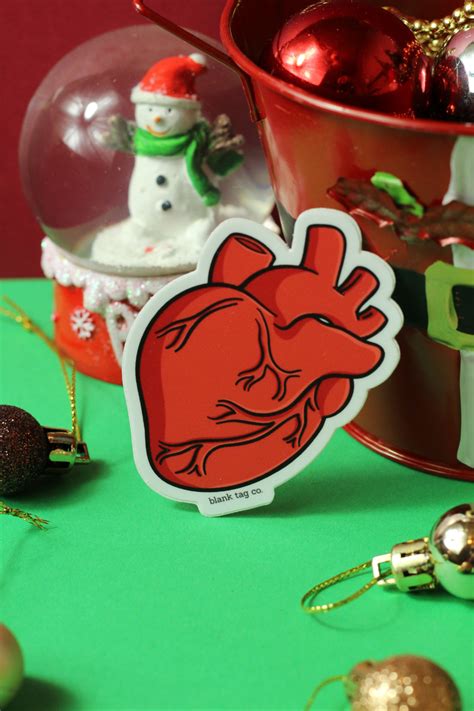 The Anatomical Heart Sticker | Heart stickers, Cool stickers, Stickers