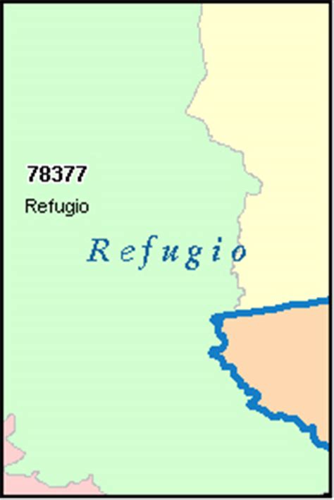 REFUGIO County, Texas Digital ZIP Code Map