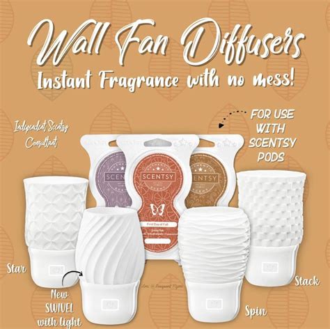 Scentsy Wall Fan Diffusers $25/$30 | Scentsy, Scentsy diffuser, Scentsy consultant ideas