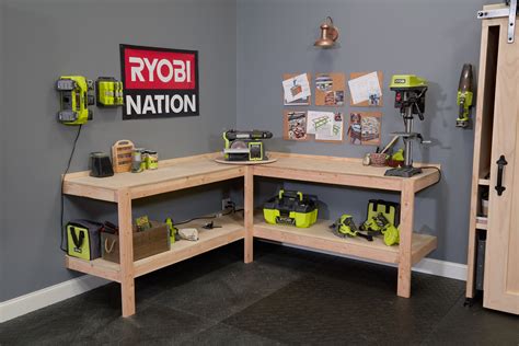 RYOBI Nation | Corner workbench, Diy workbench, Workbench plans