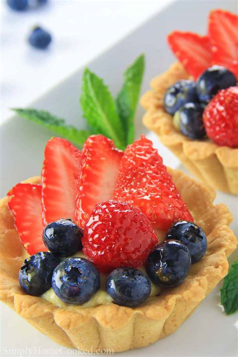 Mini Fruit Tart Recipe - Simply Home Cooked