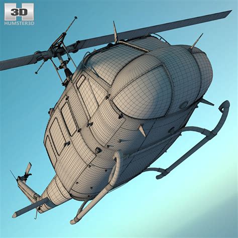 Bell UH-1 Iroquois 3D model - Aircraft on Hum3D