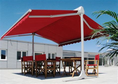 Motorized Free Standing Retractable Awning/Outdoor Double Sides Awning ...