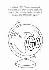 Great Commission Coloring Page  Etsy sketch template