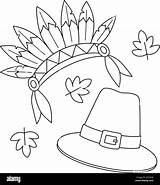 Pilgrim Hat Coloring Page Free Printable Pages  Atelier Yuwa sketch template