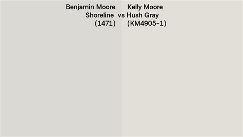 Benjamin Moore Shoreline (1471) vs Kelly Moore Hush Gray (KM4905-1 ...