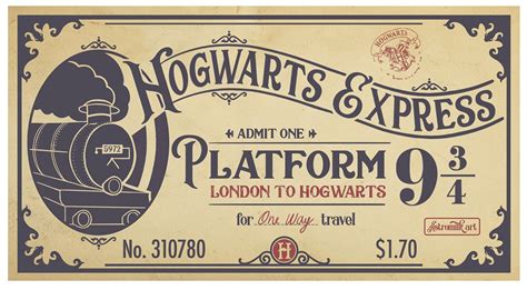 Hogwarts Express ticket on Behance | Buku, Harry potter, Harry potter lucu