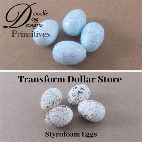 Painting Styrofoam Eggs - DoodleDog Designs Primitives