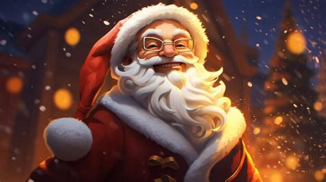 Premium AI Image | Santa Claus illustration Portrait of Santa with ...