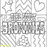 Girl Scout Brownie Coloring Pages Printable Sketch Page sketch template