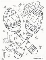 Cinco de Mayo Coloring Pages  Doodle Art Alley sketch template