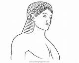 Marble Statue Of A Kouros Coloring Page For Kids  Free Statues sketch template