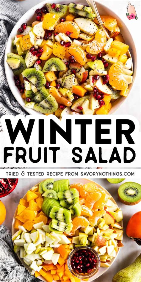 Winter Fruit Salad Recipe | Savory Nothings