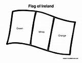Ireland Flag Coloring Page Pages sketch template