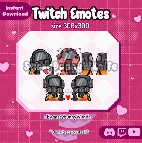 Lethal Company Valentine's Day Emotes Animated / Twitch / Discord ...