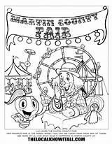 County Fair Coloring Contest Templates Pages sketch template