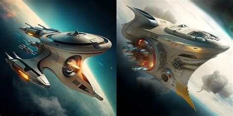 New Star Trek Starship Designs with Midjourney AI - AI Demos