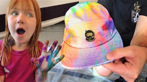 A For Adley - Adley & Niko Learn to Tie-Dye 🎨 Making Rainbow clothes at ...