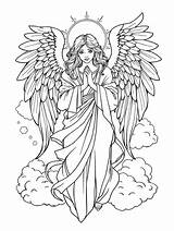 12 Guardian Angels Coloring Pages  Free To Download & Printable sketch template
