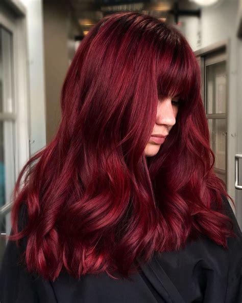 Vibrant Red Hair, Dark Red Hair Color, Vivid Hair Color, Hair Dye Colors, Cool Hair Color ...
