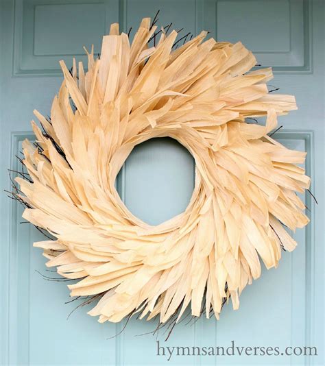 Anthropologie Inspired Corn Husk Wreath - Hymns and Verses