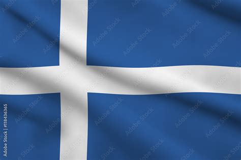 Flag of Shetland islands Stock Illustration | Adobe Stock