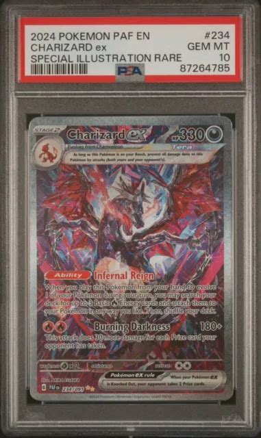 CHARIZARD EX 🔥PSA 10🔥 Paldean Fates 234/091 Holo Special Illustration Rare $810.93 - PicClick CA