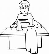 Sewing Machine coloring Pages sketch template