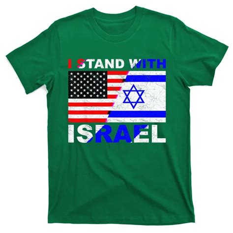 I Stand With Israel, Israeli Palestinian Conflict Pro Israel T-Shirt ...