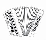 Accordion Coloring Pages sketch template