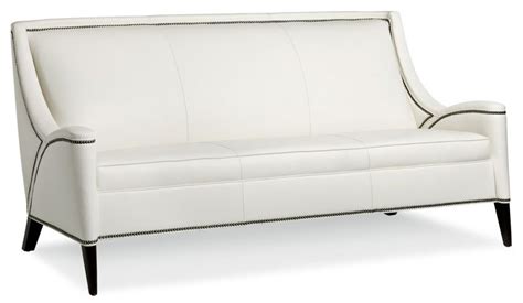 Ivory Leather Tufted Sofa | Baci Living Room