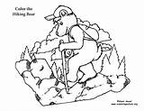 Hiking Coloring Page sketch template