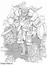 Dungeons And Dragons Giant Coloring Page sketch template