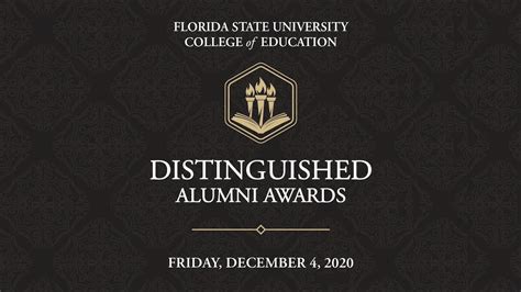 FSU College of Education 2020 Distinguished Alumni Awards - YouTube