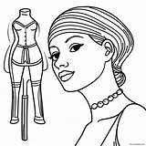 Basic Mannequin Coloring Page 26544 20977 sketch template