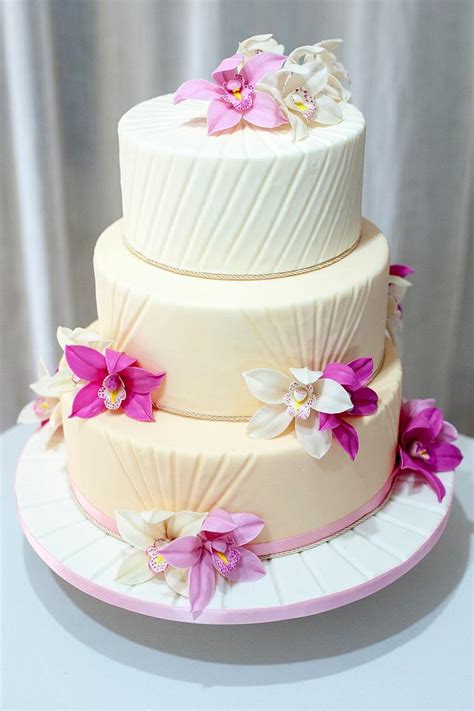 Elegant Orchids Cake - Decorated Cake by - CakesDecor