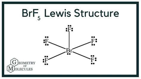 BrF5 Lewis Dot Structure (Bromine Pentafluoride) - YouTube