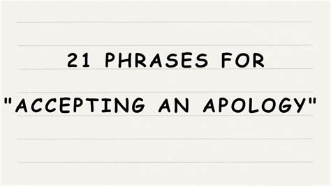 21 Phrases for Accepting an Apology in English - English365plus.com