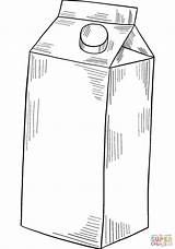 Milk Carton Coloring Page Home Sketch sketch template