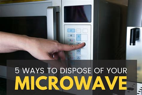 5 Ways To Dispose Of Your Microwave