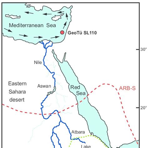 Middle East Map Nile River - jengordon288