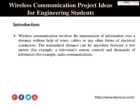 Wireless Communication Project Ideas for Engineering Students