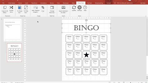 Powerpoint Bingo Card Template - Printable Cards