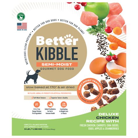 Save on Better Kibble Semi Moist Adult Dry Dog Food Deluxe Chicken ...