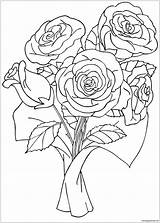 Coloring Pages For Flowers sketch template