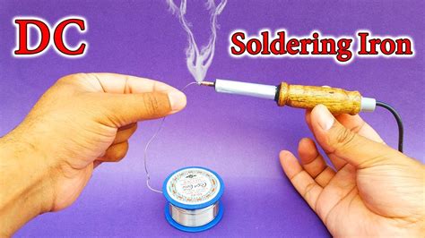 How To Make A DC Soldering Iron At Home | Mini Soldering Iron Science ...