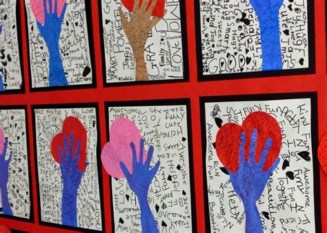 Mrs. Pearce's Art Room : Hand Holding Heart | Valentine art projects ...