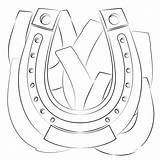 Horseshoe coloring page  ColouringPages sketch template